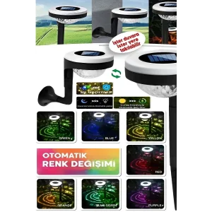 Güneş Enerjili Zemin Işığı Solar Bahçe Peyzaj Aydınlatması Duvara Yere