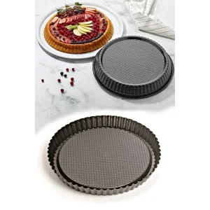 Turta & Tart Kek Kalıbı Yuvarlak Yapışmaz 30 cm Tart Tavası Tatlı Pişirme