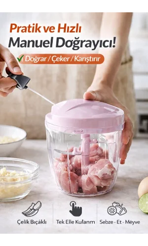 Ipli El Rondosu 5 Çelik Bıçaklı Büyük Boy Sebze Meyve Et Soğan Keskin Bıçaklı Extra Dayanıklı