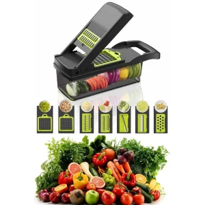 Çok Amaçlı Rende Lüx Küp Rende 13 Parça Hazneli Sebze Doğrayıcı Dicer Dilimleyici Kesici