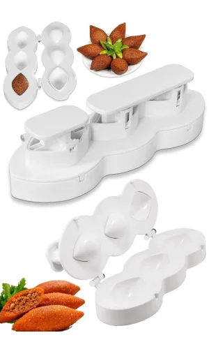 Içli Köfte Aparatı Yeni Nesil Pratik Express Abs Basmalı 3 Lü Içli Köfte Kalıbı