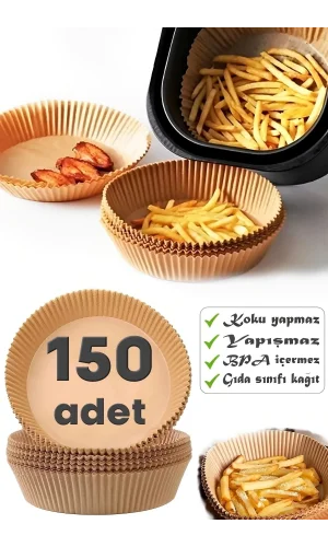 Airfryer Pişirme Kağıdı Hava Fritözü Yağ Geçirmez Kalıp Uyumlu Pratik Kullan