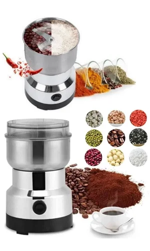 Elektrikli Çelik Kahve Baharat Öğütücü Kahve Tuz Değirmeni Pirinç Biber Tahıl Doğrayıcı Gıda Öğütme