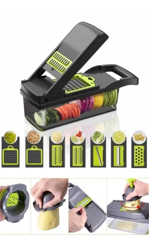 Lüx Küp Rende 13 Parça Hazneli Sebze Doğrayıcı Dicer Dilimleyici Kesici