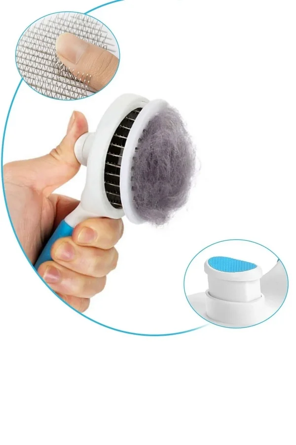 Kedi Fırça Ve Tarağı Kıl Tüy Toplama Basmalı Tiftik Kedi Köpek Evcil Hayvan Temizleme Masaj Aleti