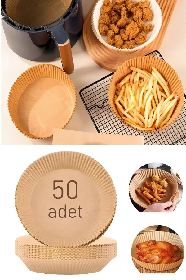 Pişirme Kağıdı Air Fryer 50 Li Pişirme Kağıdı Kızartma Çörek Pişirme Buharda