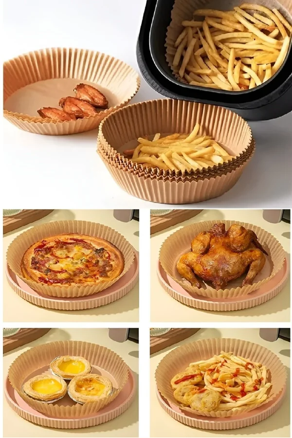 Pişirme Kağıdı Air Fryer 50 Li Pişirme Kağıdı Kızartma Çörek Pişirme Buharda