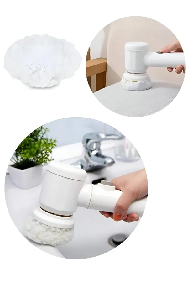 Şarjlı Temizlik Mutfak Fırçası Musluk Parlatma Cilalama Araba Fırçası Döner