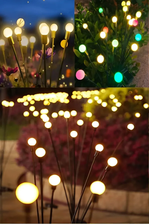 Tekli 6 Led Beyaz Solar Bahçe Işıkları Güneş Enerjili Bahçe Peyzaj