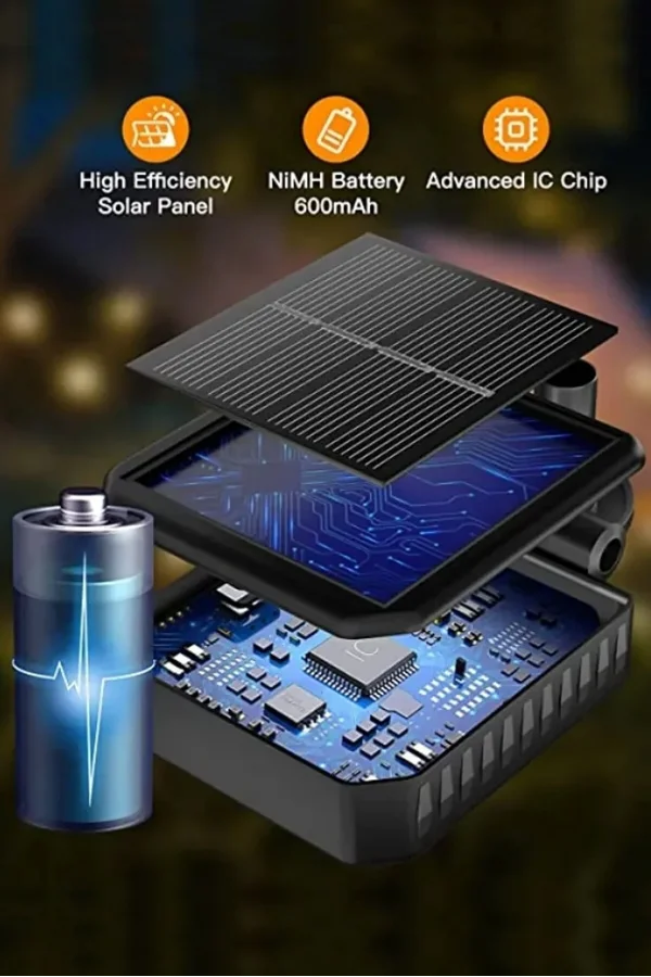 8 Ledli Güneş Enerjili Bahçe Aydınlatması Lamba Solar Renkli Işık Ateş Böceği Peyzaj Süs Çiçeği