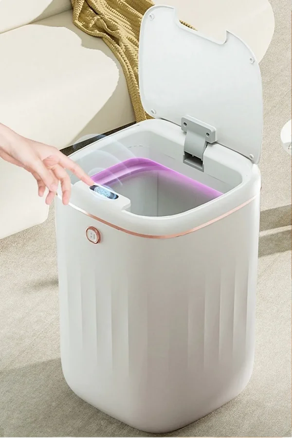 Akıllı Teknolojik Çöp Kutusu Otomatik Aç Kapat Sensörlü Mutfak Banyo Ev