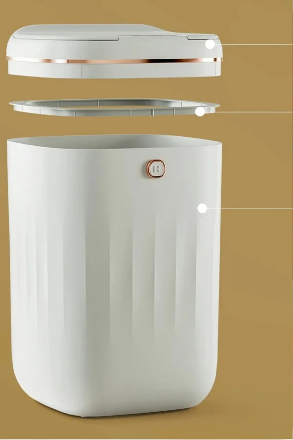 Akıllı Teknolojik Çöp Kutusu Otomatik Aç Kapat Sensörlü Mutfak Banyo Ev