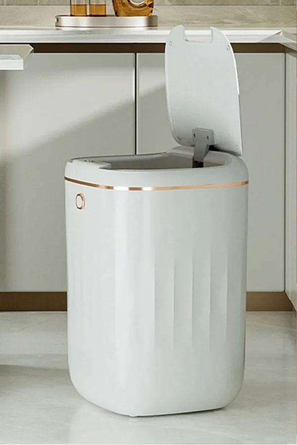Akıllı Teknolojik Çöp Kutusu Otomatik Aç Kapat Sensörlü Mutfak Banyo Ev