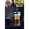 French Press Filtre Kahve Bitki Çayı Demliği Çay Demleme Borosilikat Cam Kulplu Ölçü Kabı 750 Ml.