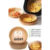 50LiAirfryer Pişirme Kağıdı Hava Fritözü Yağ Geçirmez Kalıp Xiaomi Philips Tefal Kumtel Modeller Ile