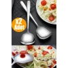 Paslanmaz Çelik 2li Lüks Servis Kaşığı Seti Yemek Salata Börek Pasta Fırın
