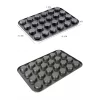 Muffin Kalıbı 24lü Mini Cupcake Fırın Kapsülü Kek Browni Kekstra Kurabiye Kalıbı Muffin Baking Pan