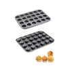 Muffin Kalıbı 24lü Mini Cupcake Fırın Kapsülü Kek Browni Kekstra Kurabiye Kalıbı Muffin Baking Pan
