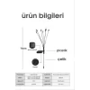 8 Ledli Güneş Enerjili Bahçe Aydınlatması Lamba Solar Renkli Işık Ateş Böceği Peyzaj Süs Çiçeği