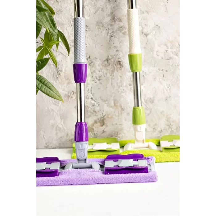 Sihirli Teleskobik Mop Multi Fonksiyonel Ayarlanır Mikrofiber Mop Paspas Ev Bakım Ve Temizlik Seti