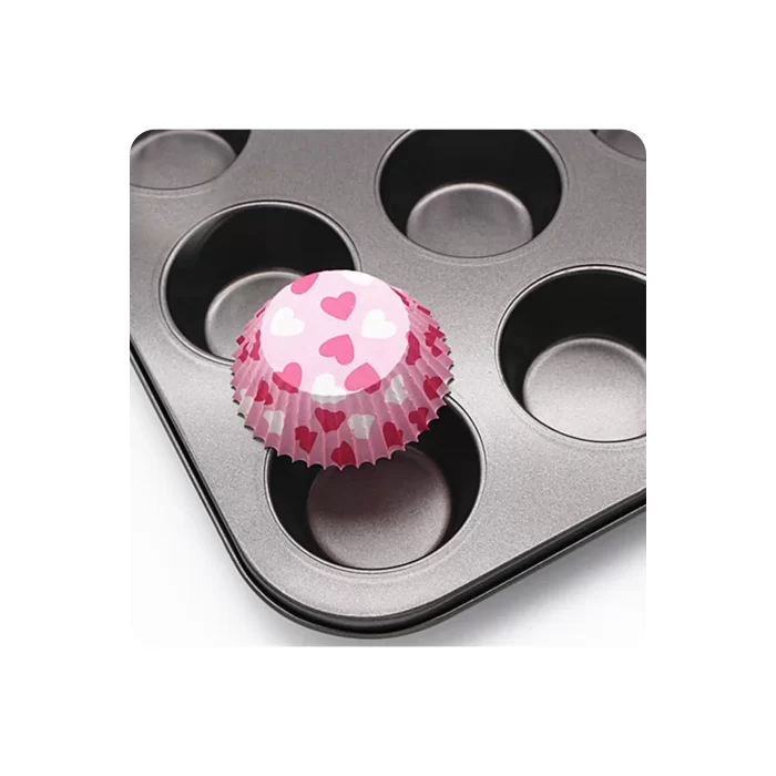 2li Muffin Kalıbı 12li Cupcake Kapsülü Fırın Mini Kek Browni Kekstra Kurabiye Kalıbı Muffin