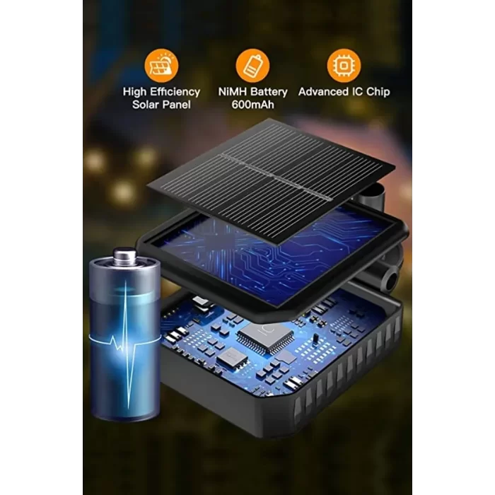 8 Ledli Güneş Enerjili Bahçe Aydınlatması Lamba Solar Renkli Işık Ateş Böceği Peyzaj Süs Çiçeği