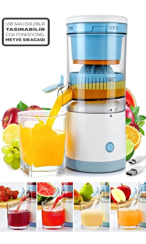 Usb Şarj Edilebilir Taşınabilir Meyve Sıkacağı Otomatik Meyve Ve Sebze