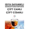 250ml Çift Camlı Cidarlı Sevimli Kedicik Süt Çay Kahve Su Kupa Bardağı Ev Ofis Isı Yalıtımlı Bardak