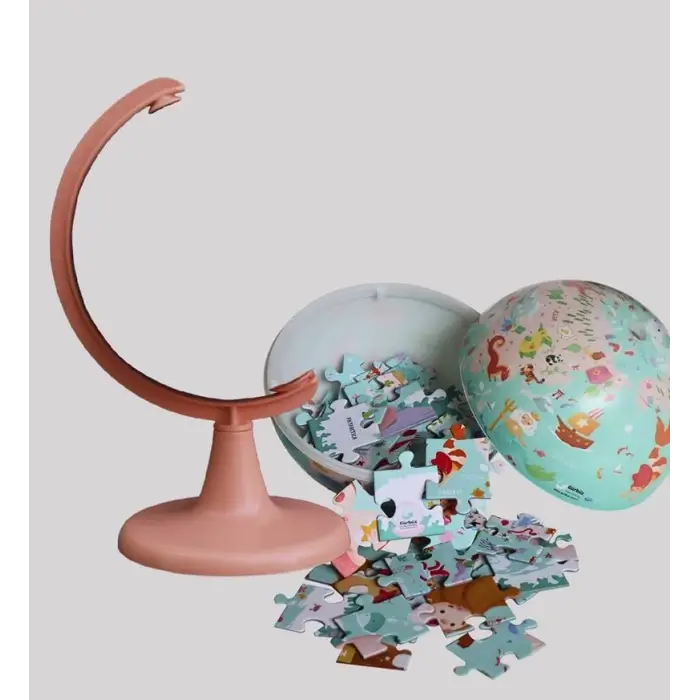 15CM KIDS MERMAİD JOURNEY GLOBE + PUZZLE (54 PSC)
