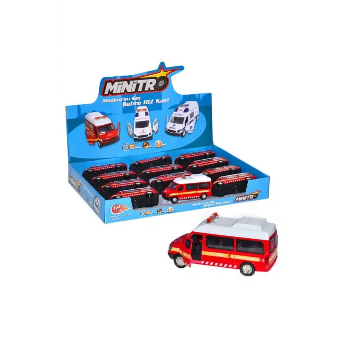 BİRLİK OYUNCAK IŞIKLI METAL ÇEKBIRAK İTFAİYE ARABASI