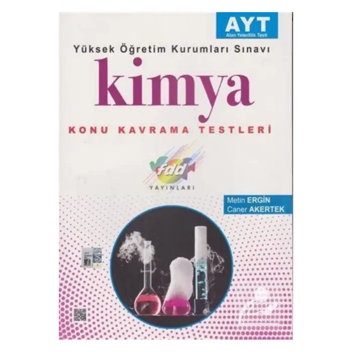 FDD AYT KİMYA KONU KAVRAMA TESTLERİ