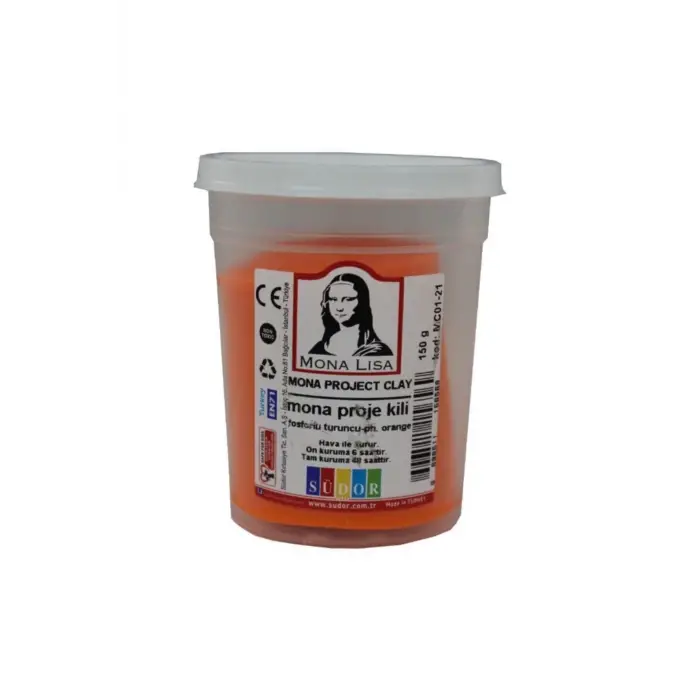 SÜDOR MONA PROJE KİL 150GR FOSFORLU TURUNCU