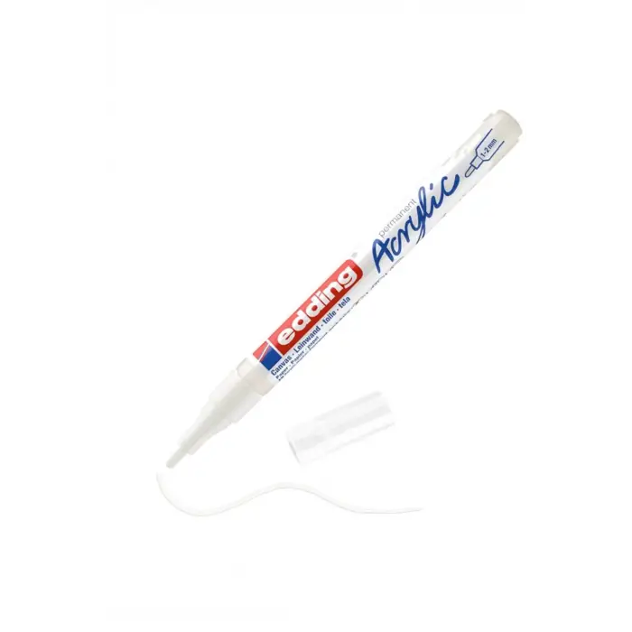 Edding Akrilik Markör Ince Uçlu E-5300 Trafik Beyaz 922