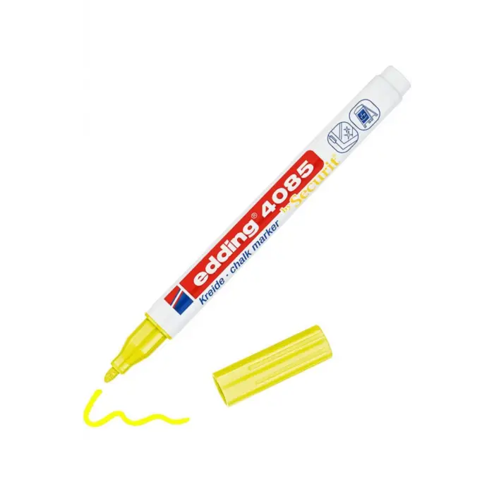 Edding (E-4085) Cam Kalemi Fosforlu Sari