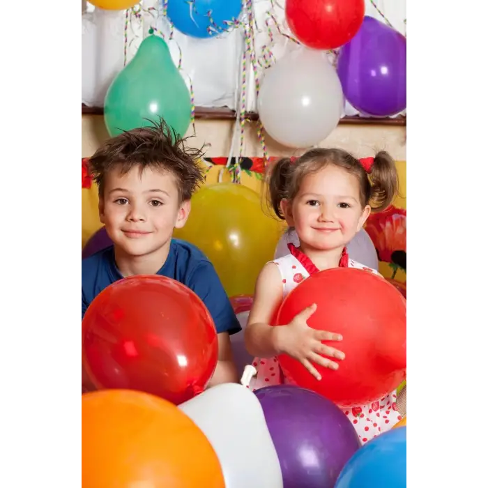 Nedi Balon Düz Renk Karışık 100lü Paket