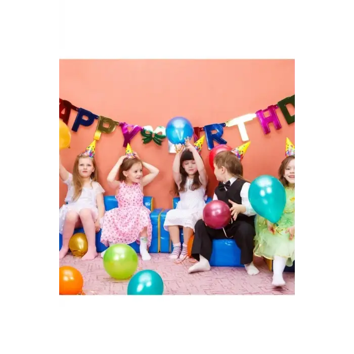 Nedi Balon Düz Renk Karışık 100lü Paket