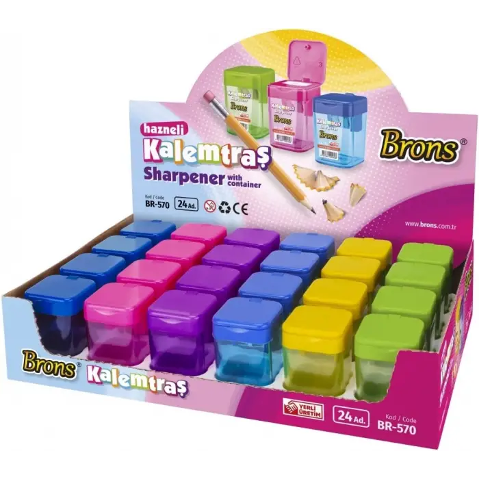 Brons Kalemtraş Hazneli Kare BR-570