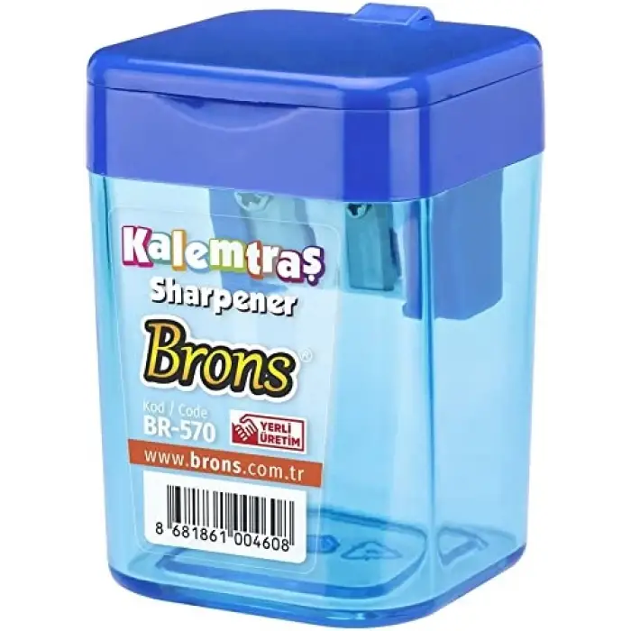 Brons Kalemtraş Hazneli Kare BR-570