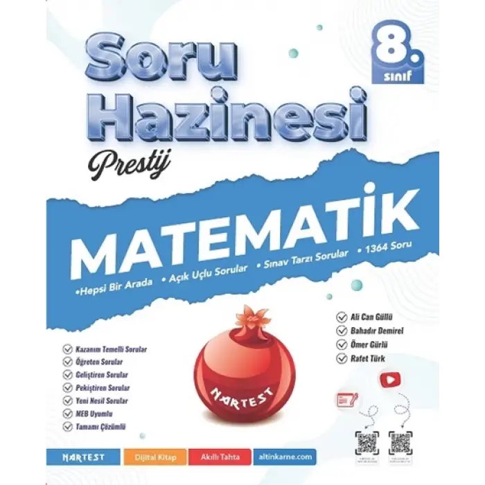 8. Sınıf Matematik Prestij Soru Hazinesi Nartest Yayınları