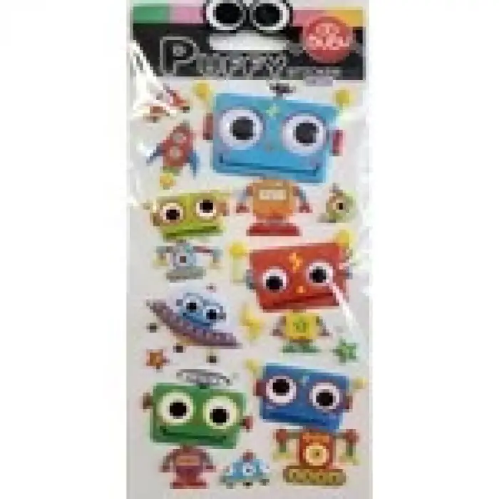 BU-BU DAMLA STICKERS OYNAR ROBOTLAR 12,5X23,5