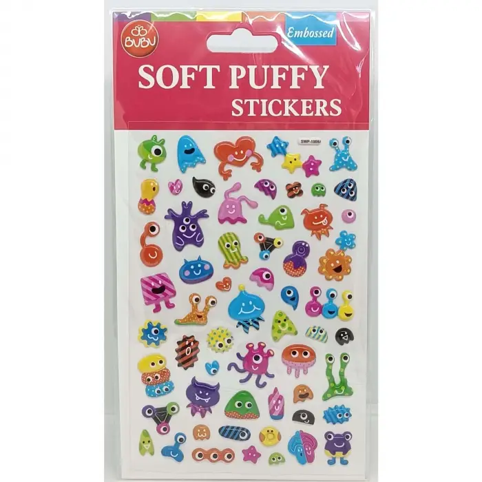 BU-BU DAMLA STICKERS PUFFY MONSTERS 12,5X23,5