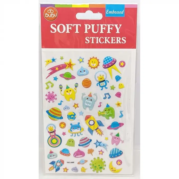 BU-BU DAMLA STICKERS PUFFY SPACE 12,5X23,5