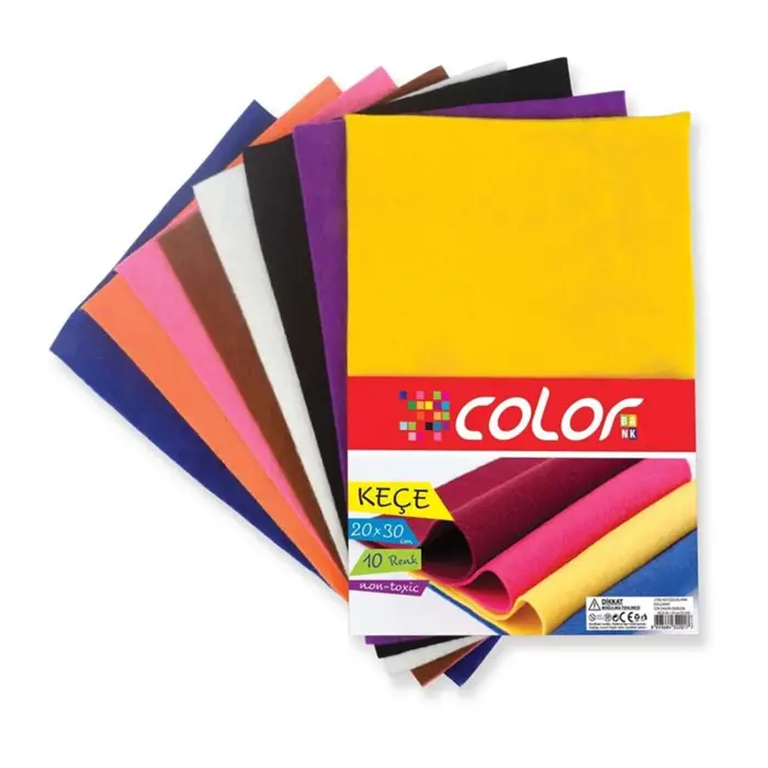 COLORBANK KEÇE A4 RENKLİ 10LU (CK-003)
