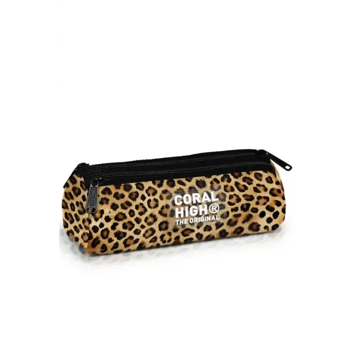 Coral High Kahverengi Leopar Desenli Çanta Seti