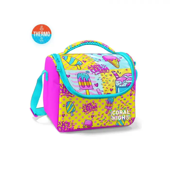 Coral High Mixed Dondurma Desenli Thermo Beslenme Çantası 11878