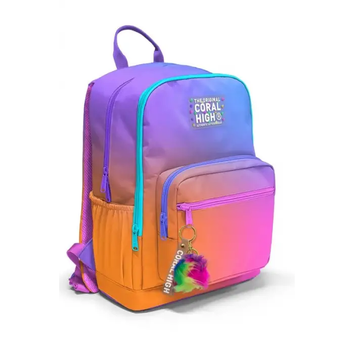 Coral High Renk Geçişli Çanta Seti