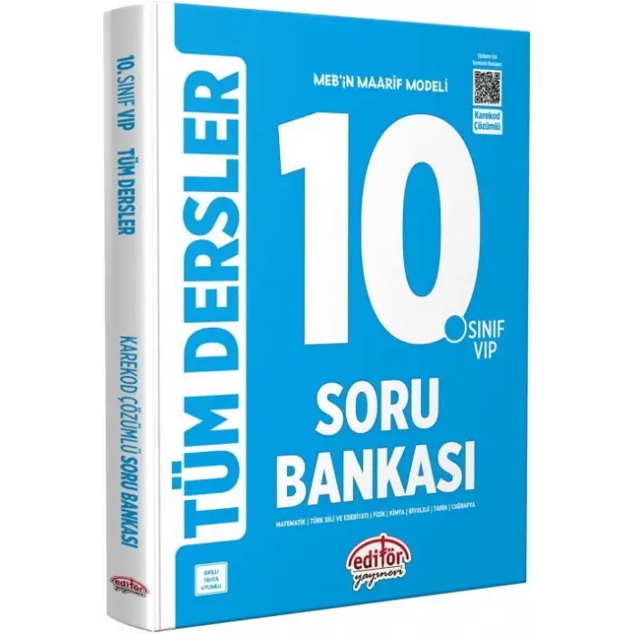 Editör Yayınları 10. Sınıf VIP Tüm Dersler Soru Bankası