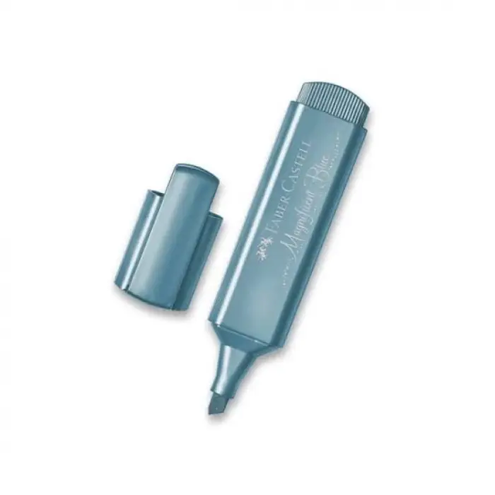 Faber-Castell Fosforlu Kalem 46 Metalik Mavi