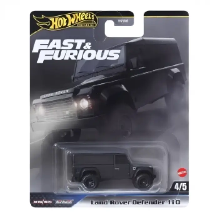 Hot Wheels 2024 Premium Fast & Furious Land Rover Defender 110 Black 4/5