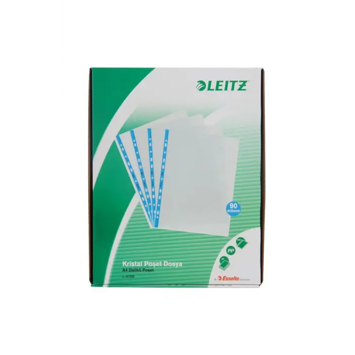 LEITZ POŞET DOSYA A4 100 LÜ KRİSTAL L-4700 MAVİ